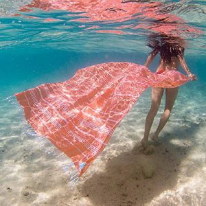 Peach sand cloud beach towel