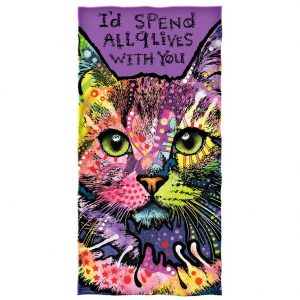 Nine lives dean russo beach towel