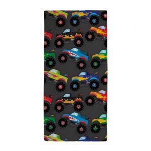monster truck beach towel