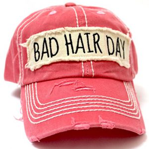 bad hair day pink hat
